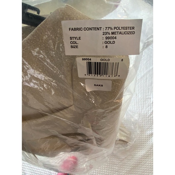 TERI JON Three-Quarter Sleeve Stretch Metallic Ruched Gown - Picture 14 of 16